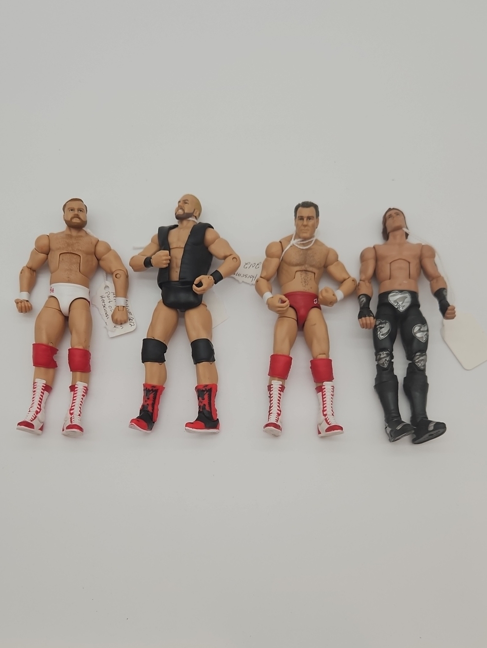 Set of 4 Male Wrestling Action Figures - Vintage Collectibles